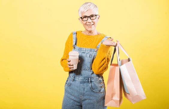 Over 50 shopper