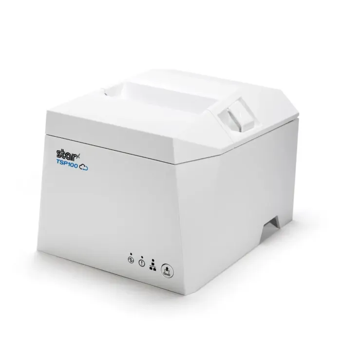 Star Micronics TSP143IV X4 Thermal Receipt Printer White Front Left RMS