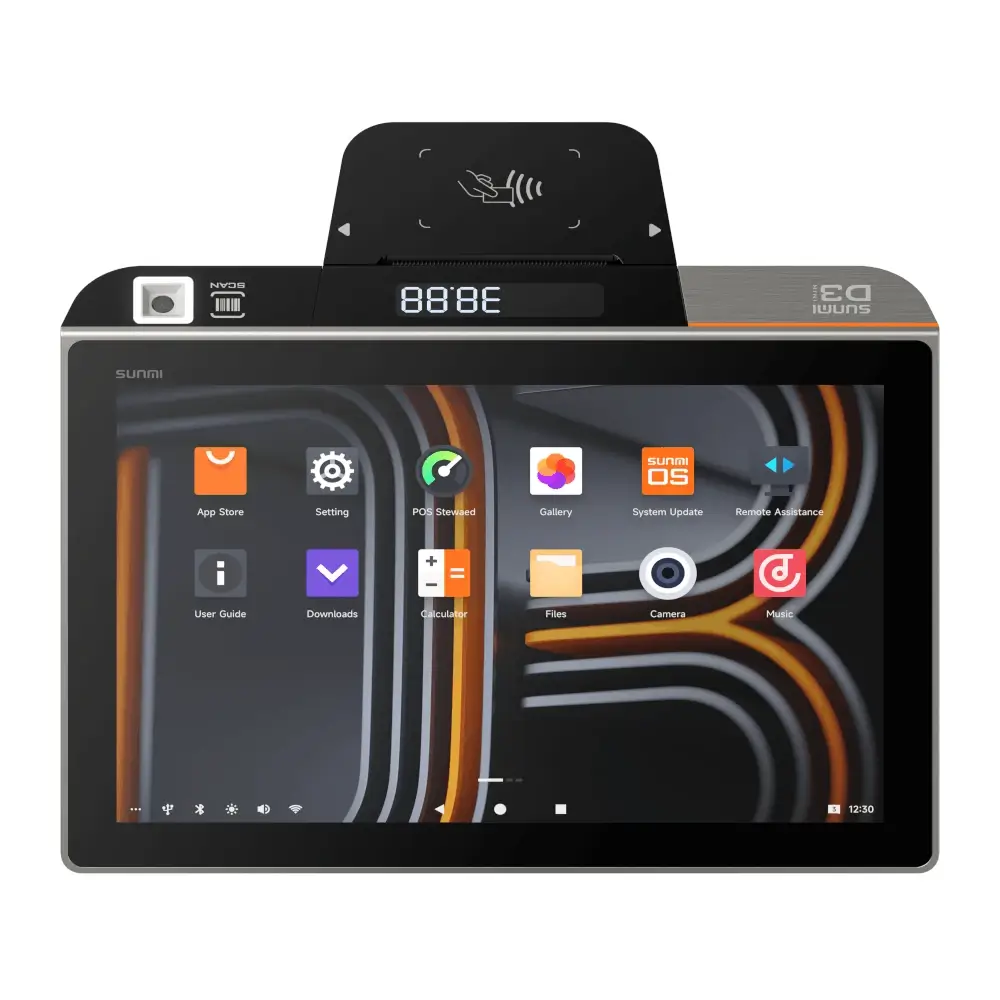 SUNMI D3 MINI Desktop Terminal 58mm version Front UI