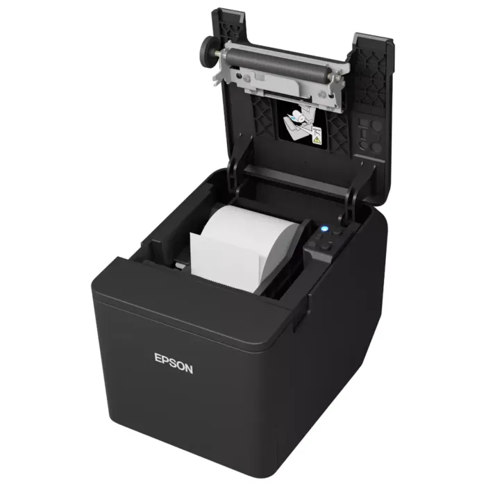Epson TM-T20IV Thermal Receipt Printer Open with Paper Guide