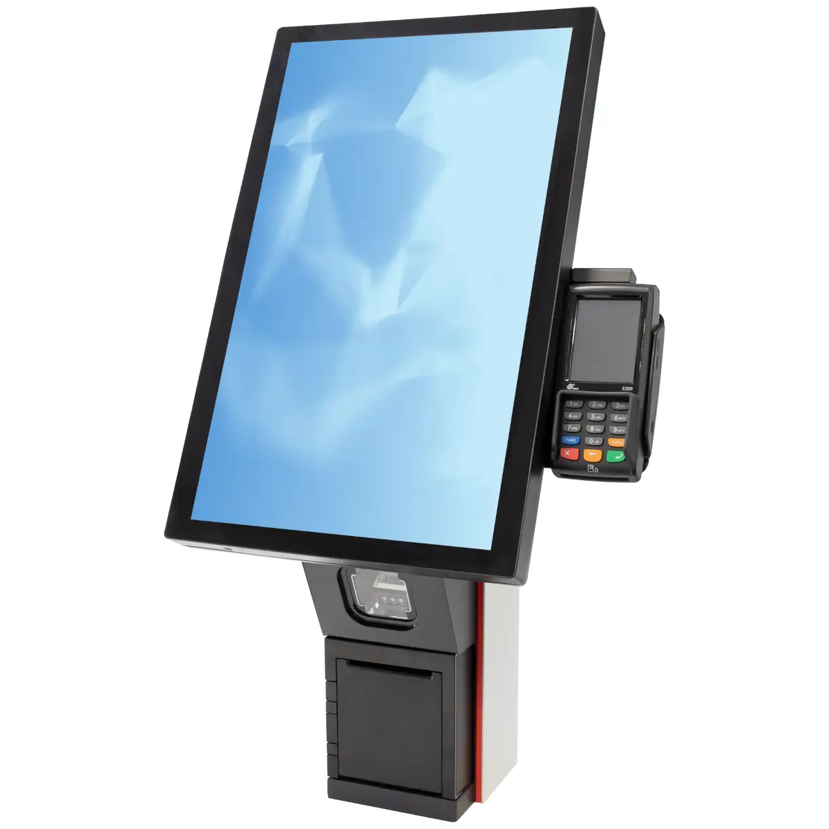 Advantech-Aures Krystal Kiosk System Countertop Portrait Left