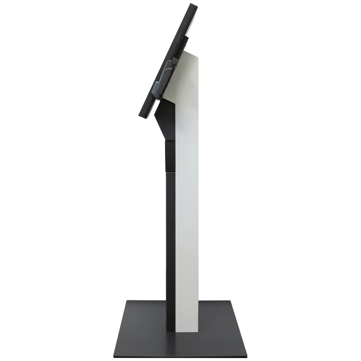 Advantech-Aures Krystal Kiosk System Standalone with Ground Base Portrait Side View