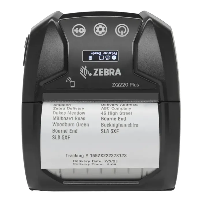 Zebra ZQ220 Plus Mobile Receipt and Label Front with Media