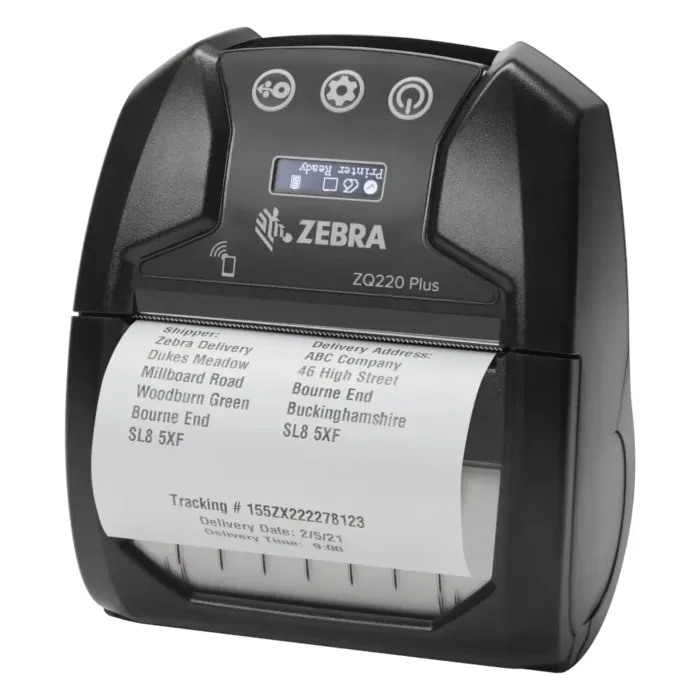 Zebra ZQ220 Plus Mobile Receipt and Label Left with Media