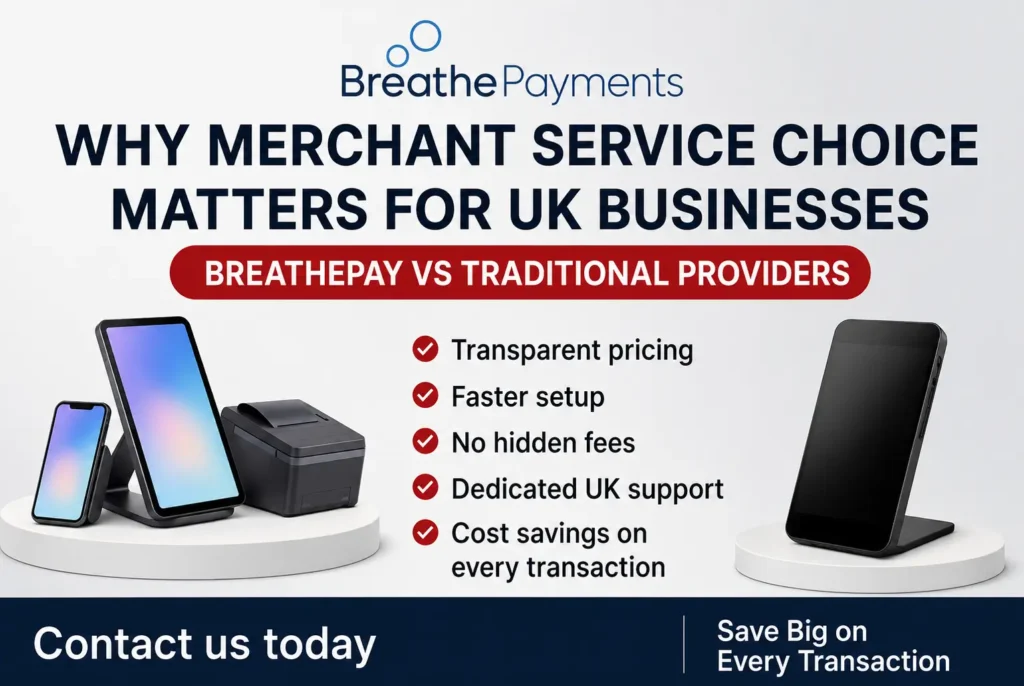 BreathePay vs Traditional Merchant Services: Better Value for UK Businesses