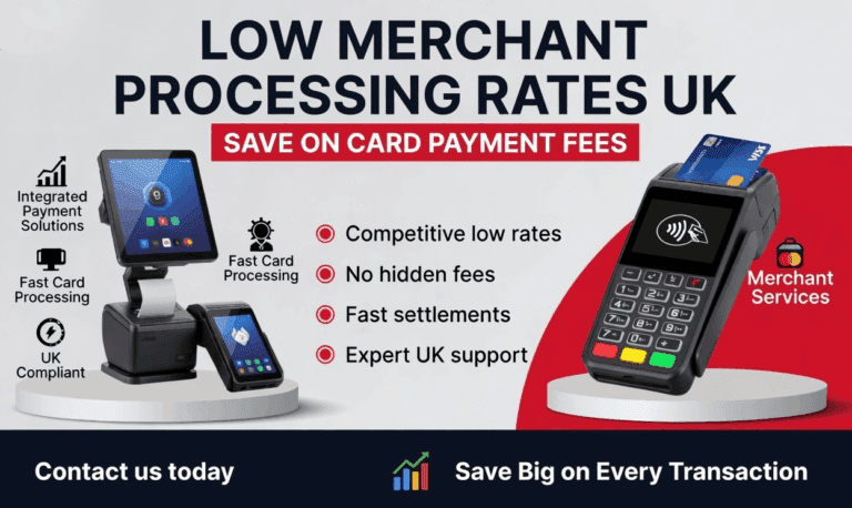 Low Merchant Processing Rates UK | Save on Card Payment Fees