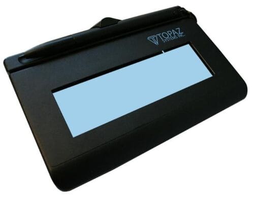 Topaz SigLite Backlit LCD 1x5 HID Signature - T-LBK460-HSB-R